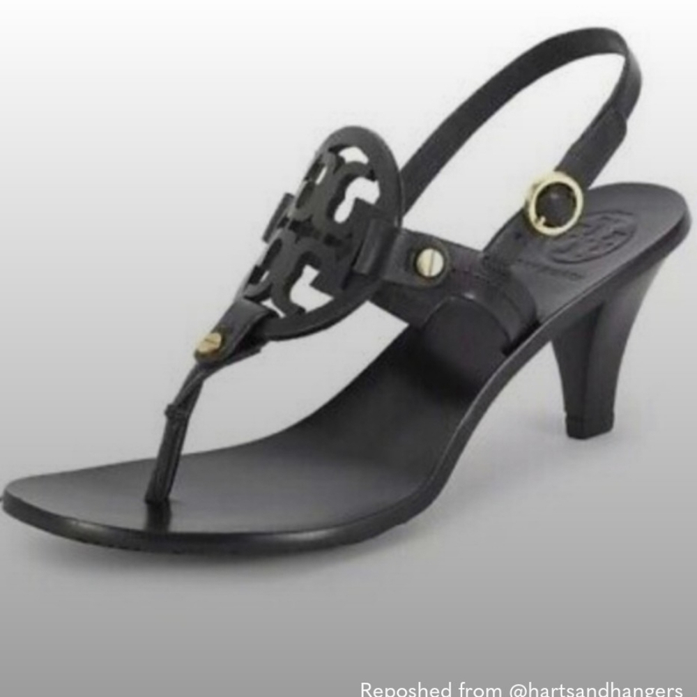 Tory Burch Holly 2 Miller Kitten Black Heels
